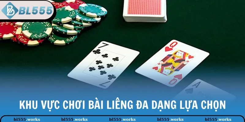 Bài Liêng – Trò Chơi Trí Tuệ, Thắng Nhanh Thưởng Cực Lớn 2 Khu vực chơi bài Liêng đa dạng lựa chọn